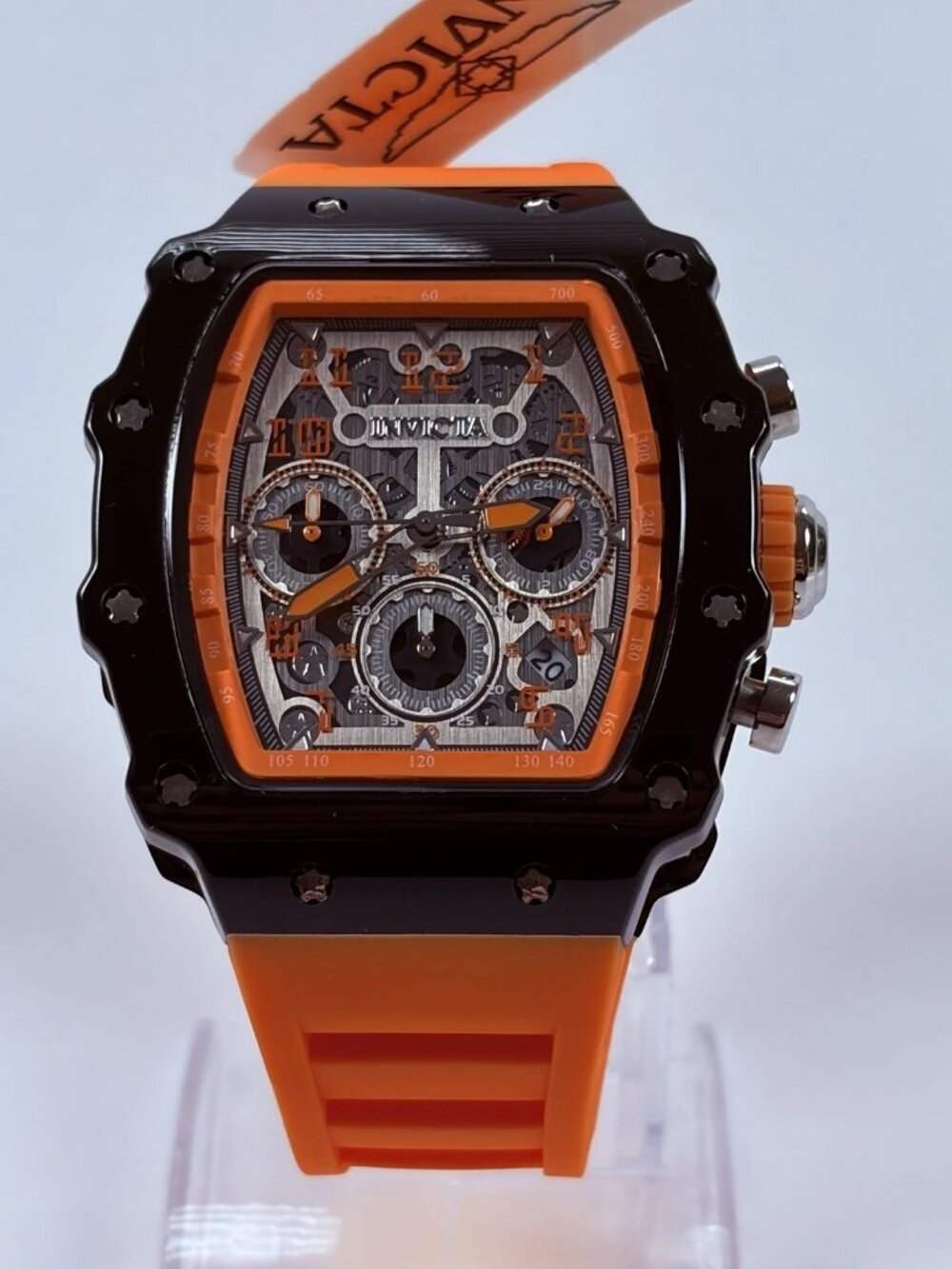 Invicta Racing 44mm Amber Stealth (69729) Men's Skeleton Watch - McLaren